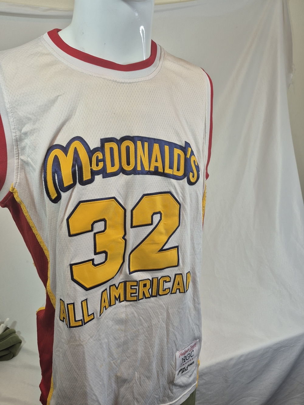 LeBron James McDonald's All American Basketball Jersey - White & Yellow